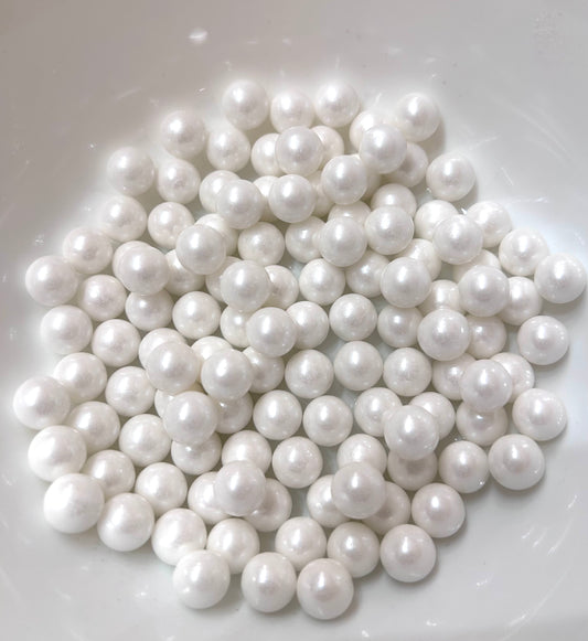 White Pearl Sprinkles- 6mm