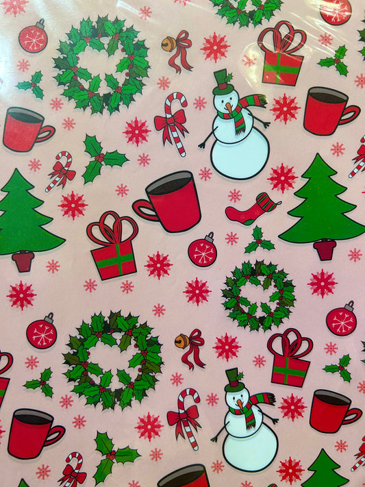 Hot Cocoa Christmas Greaseproof waxpaper