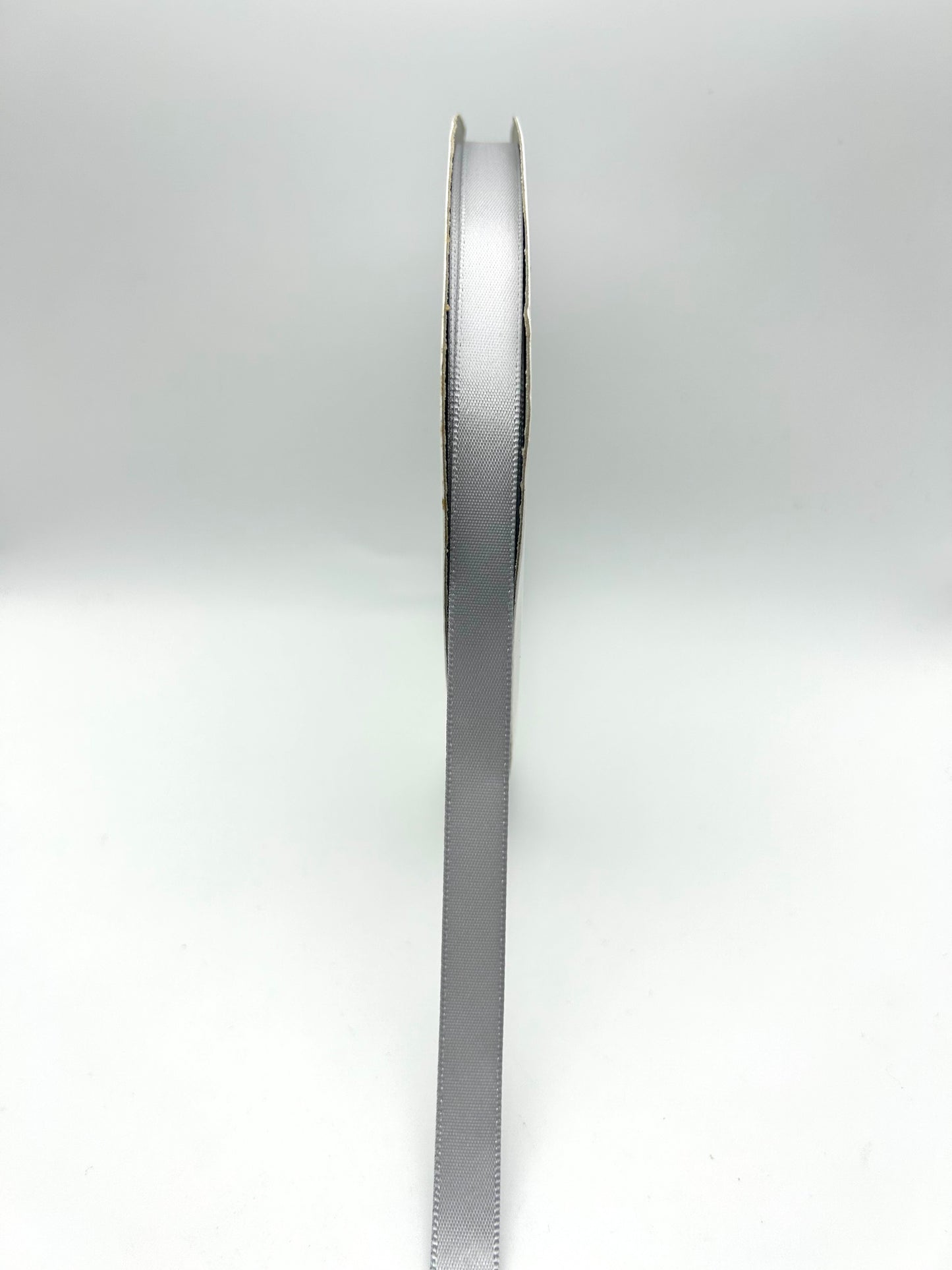 3/8 inch Satin Ribbon- Light Grey