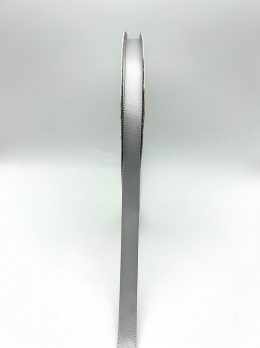 3/8 inch Satin Ribbon- Light Grey