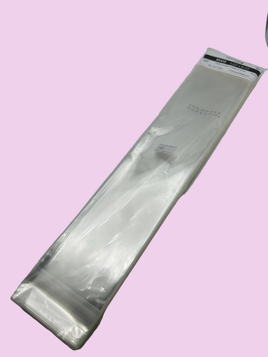 Self- adhesive Clear Bags- 2 1/2” x 12 1/4”