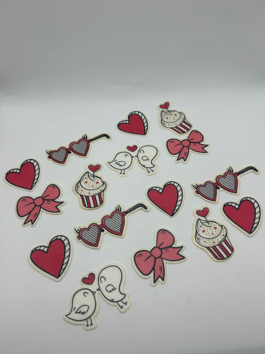 Love birds Edible Wafer Cuts