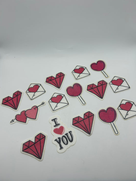 Love Letters Edible Wafer Cuts