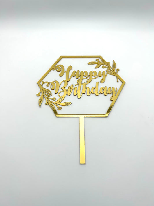 Hexagon Happy Birthday