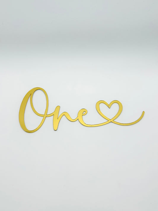 One