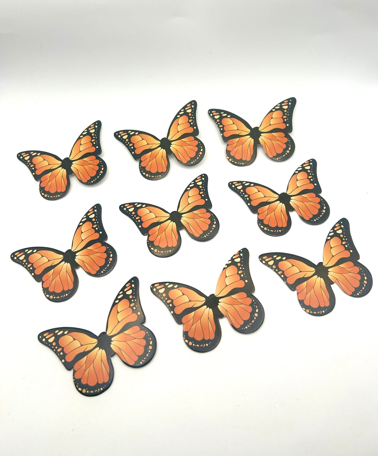 Orange and black butterflies