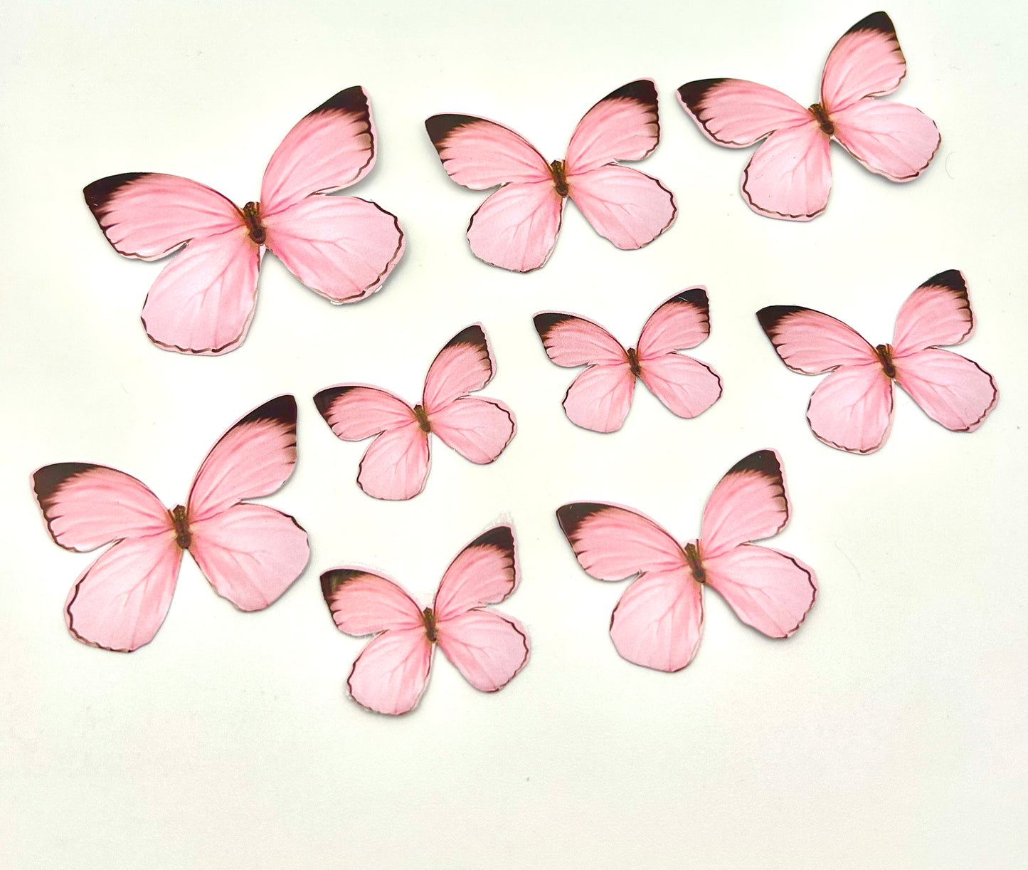 Pastel pink butterflies