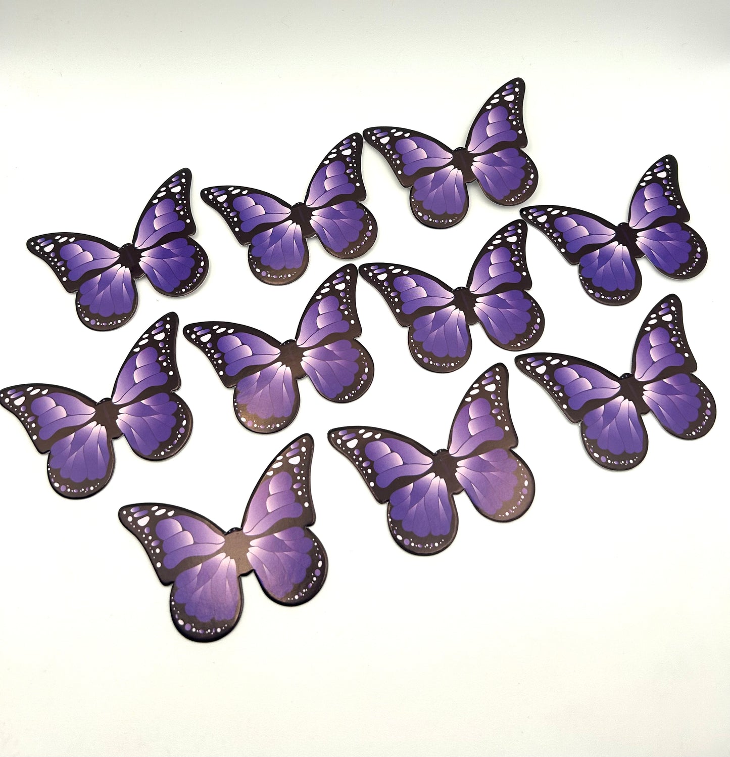 Purple and black butterflies