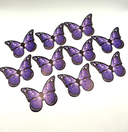 Purple and black butterflies