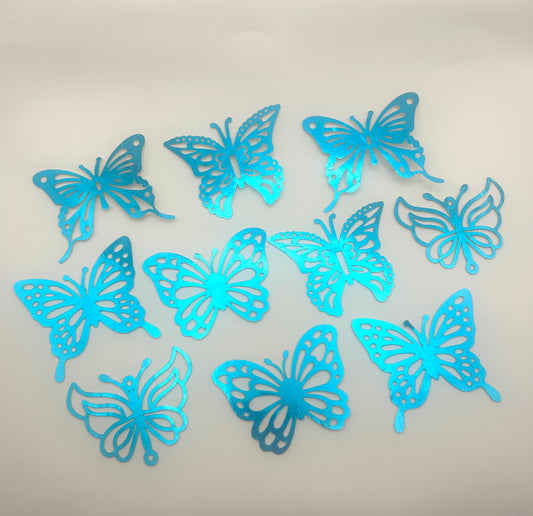Metallic Blue butterflies