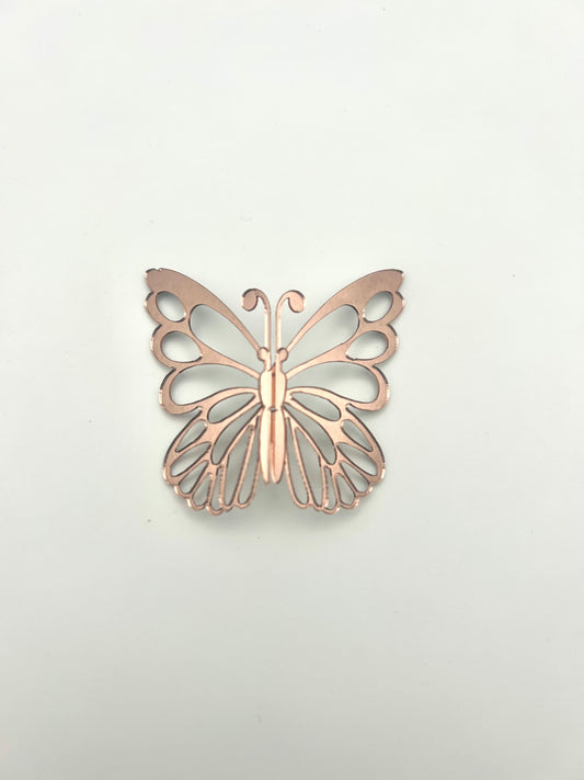 Half Rosegold Acrylic butterflies