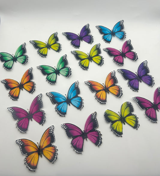 Edible butterflies- Multi-coloured