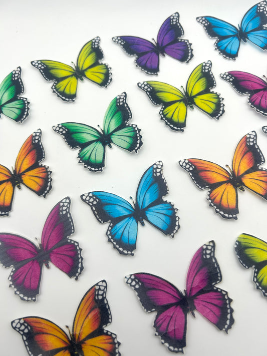 Edible butterflies- Multi-coloured