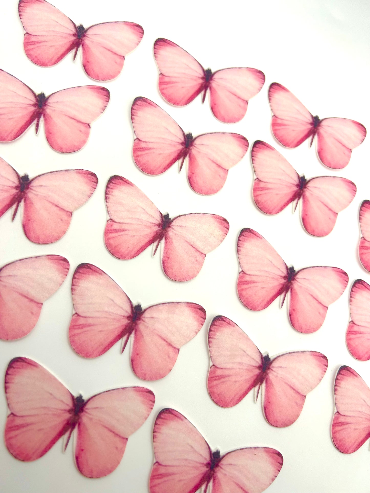 Edible butterflies- Watercolour red