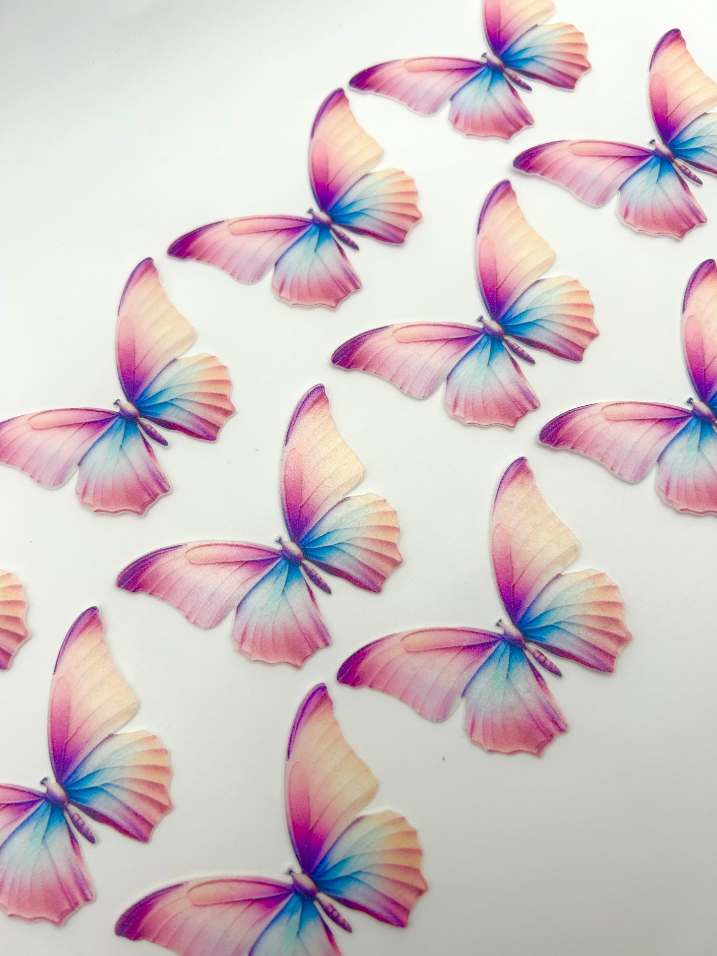Edible butterflies- Pink Multi-coloured