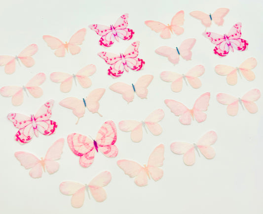 Edible butterflies- Light pink
