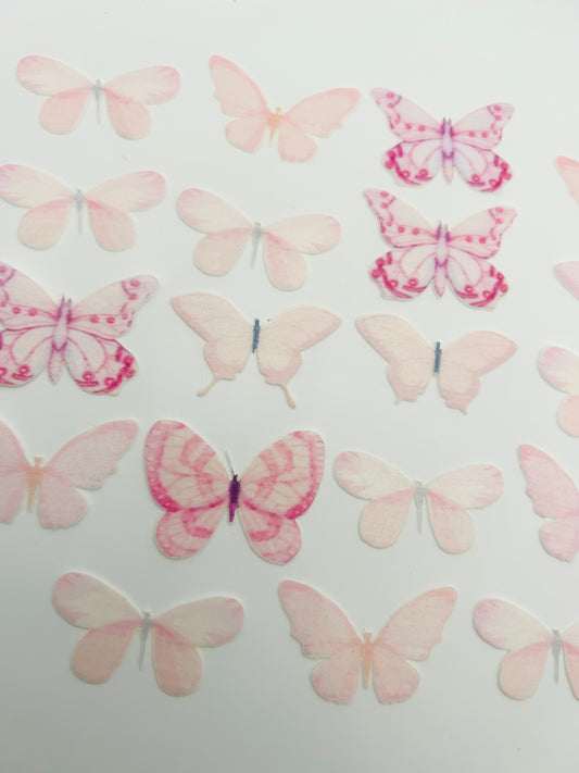 Edible butterflies- Light pink