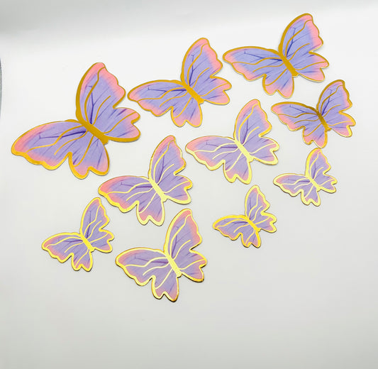 Butterflies- Purple and pink
